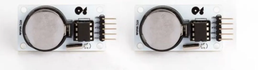 Whadda DS1302 Realtime Klokmodule - 2 Stuks - Staal Grijs/Zwart