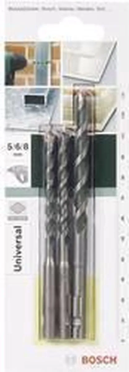 Bosch SDS-Quick 3-delige Borenset - 5/6/8mm x 100/120mm