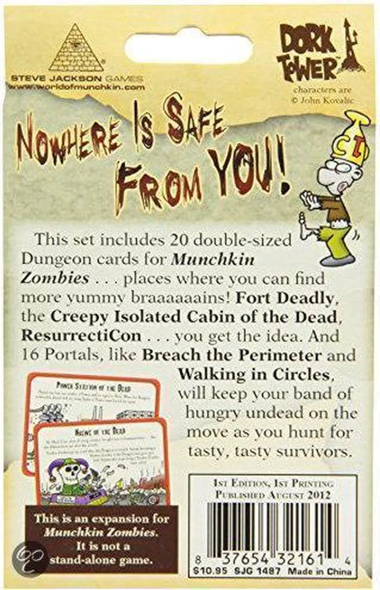 Steve Jackson Games Munchkin Zombies 3 Hideous Hideouts - Bordspel