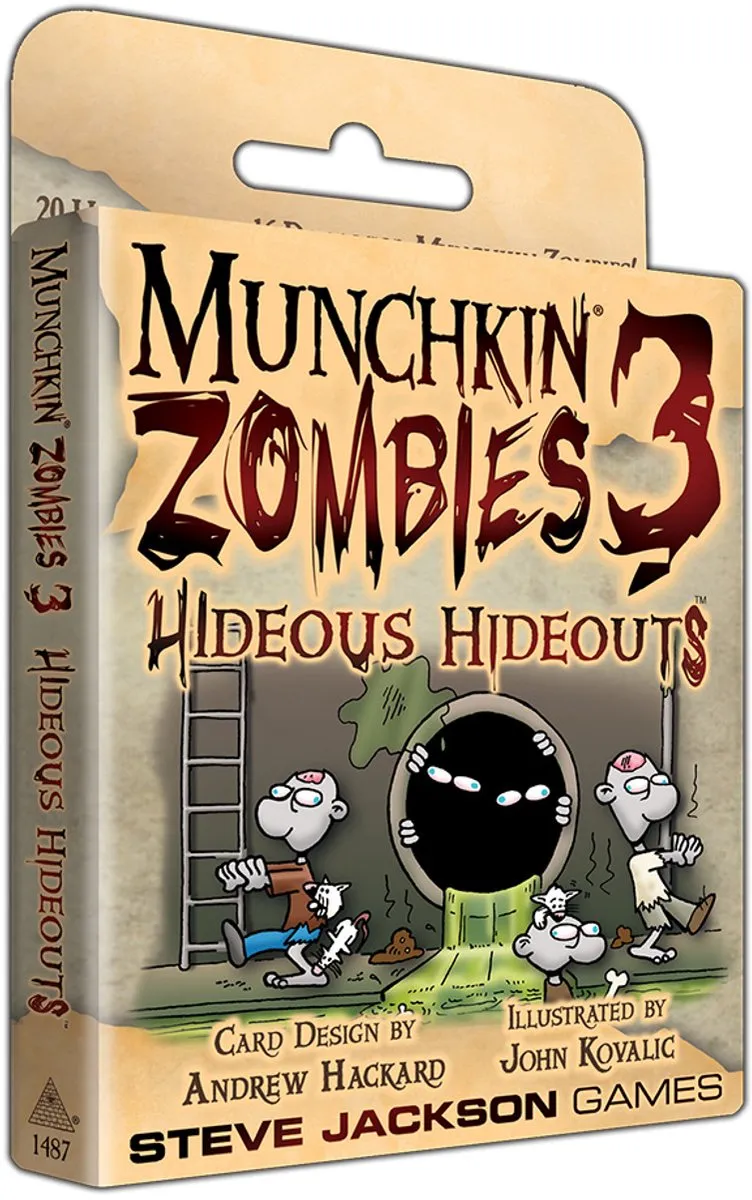 Steve Jackson Games Munchkin Zombies 3 Hideous Hideouts - Bordspel