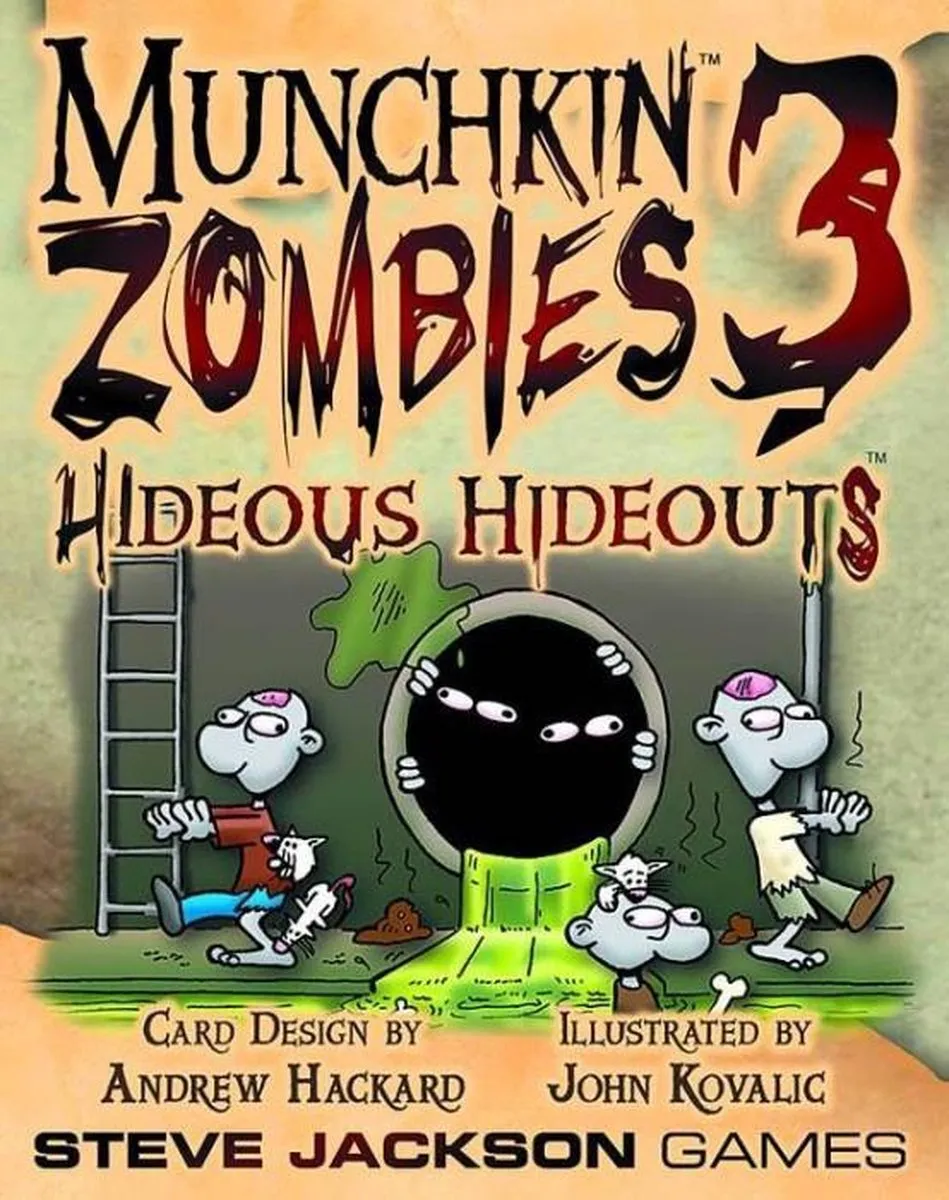 Steve Jackson Games Munchkin Zombies 3 Hideous Hideouts