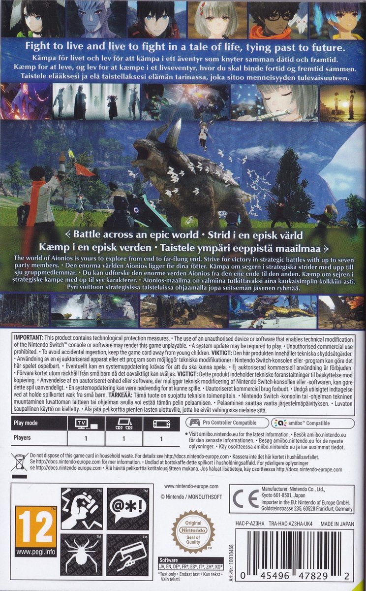 Xenoblade Chronicles 3 - EN/SV/DK/FI (Switch)