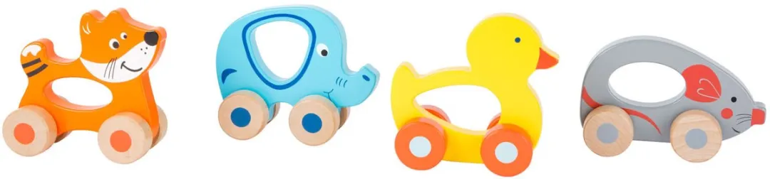 Small Foot Houten Duwfiguur Dier op Wielen