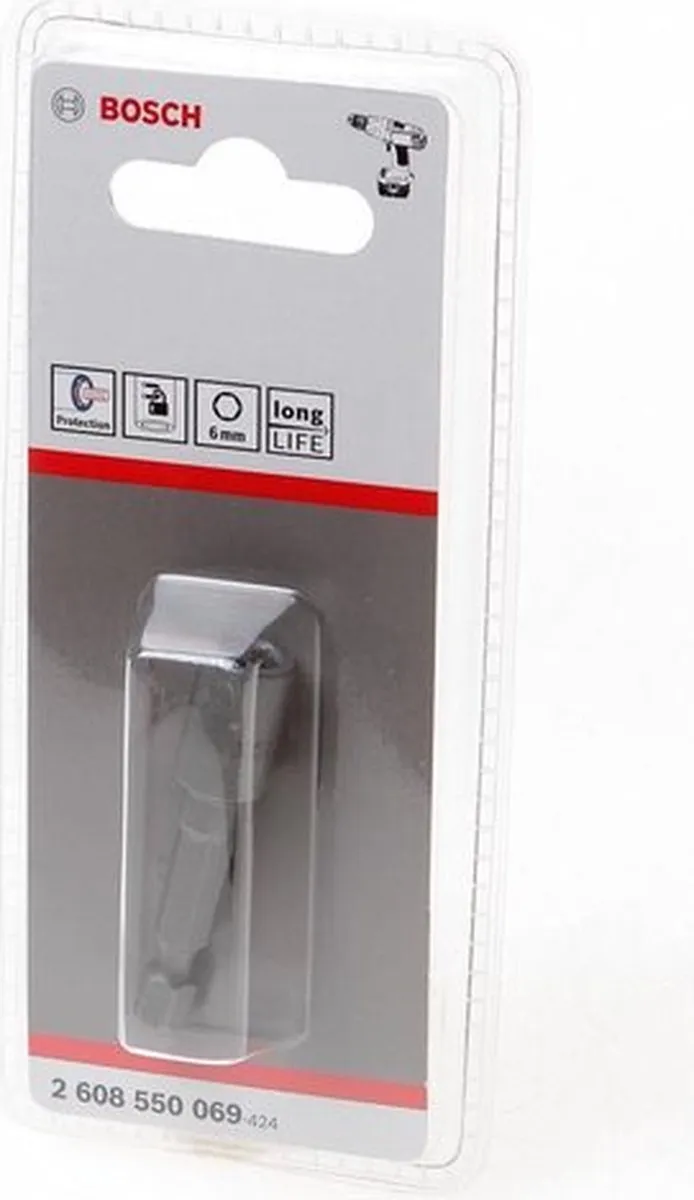 Bosch DOPSLEUTEL L50 1/4" Zeskant 6mm