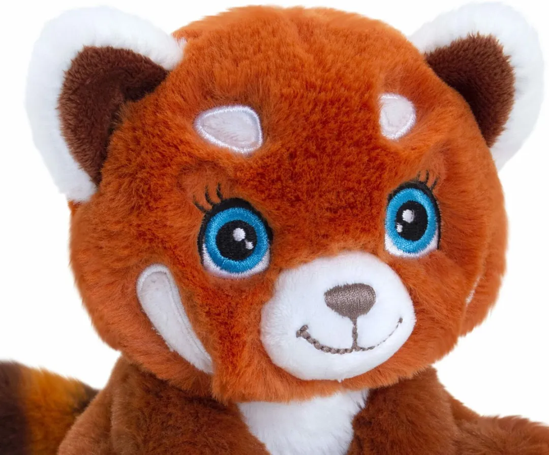 Keel Toys Pluche Rode Panda Knuffel - 16 cm - Rood