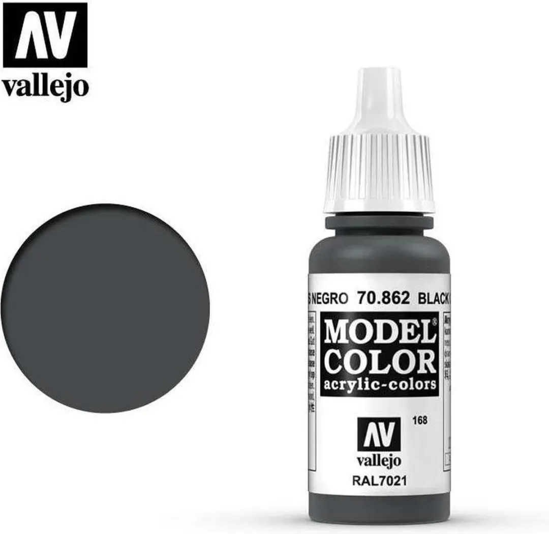 Vallejo Model Color Black Grey Acrylverf 17ml