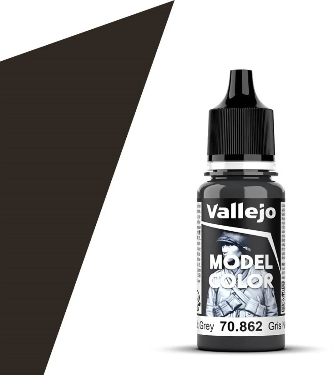 Vallejo Model Color Black Grey Acrylverf 17ml