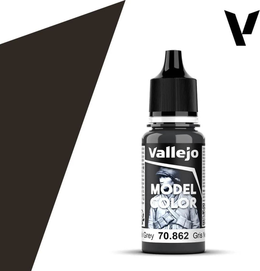 Vallejo Model Color Black Grey Acrylverf 17ml