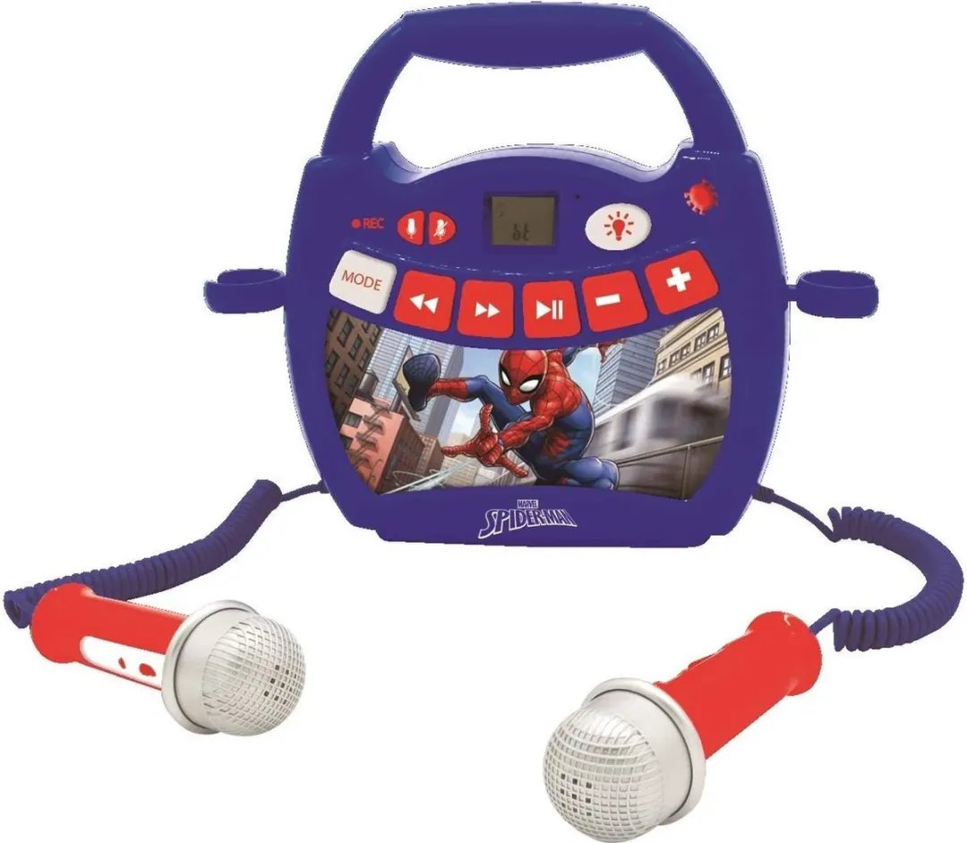 Spider-Man Draagbare Muziekspeler - 2 Microfoons - Multi Colour