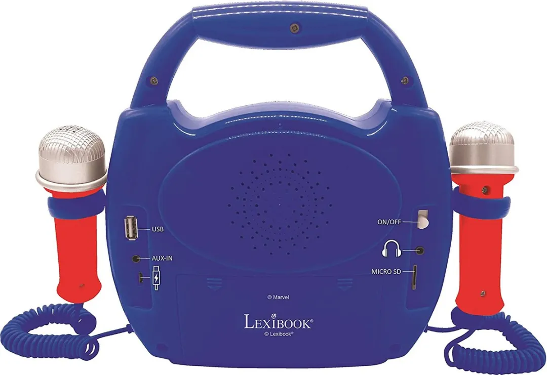 Spider-Man Draagbare Muziekspeler - 2 Microfoons - Multi Colour