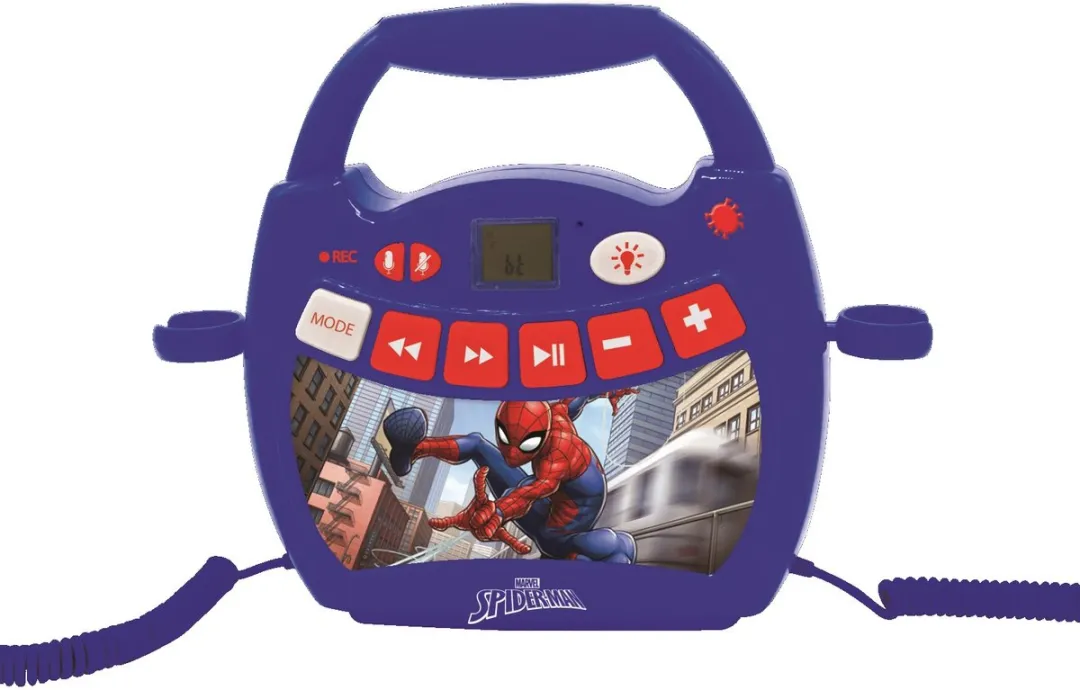 Spider-Man Draagbare Muziekspeler - 2 Microfoons - Multi Colour - afbeelding 6 van 6