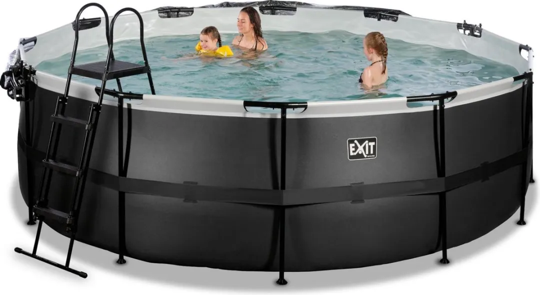 EXIT Toys Black Leather Zwembad 447cm - Zwart