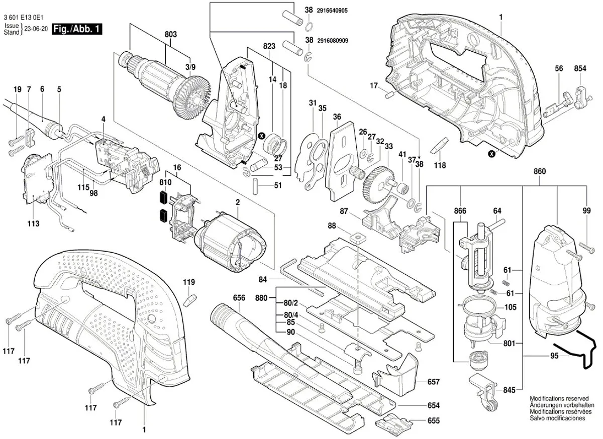 Bosch Rollenhevel Lager 2601321908 - GST 150 CE/BCE