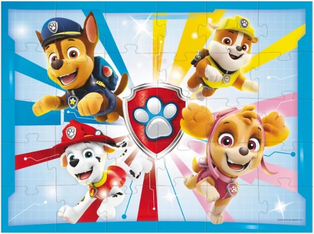 Dodo Toys Paw Patrol Puzzel 30 Stuks - Chase, Marshall, Skye & Rubble