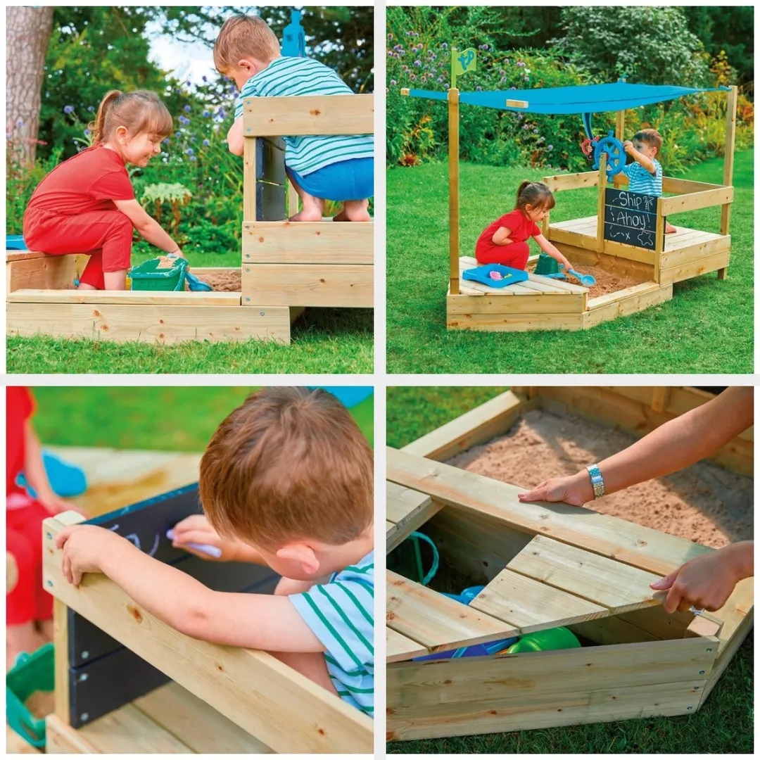 TP Toys Ahoy Speelboot 619 - Naturel