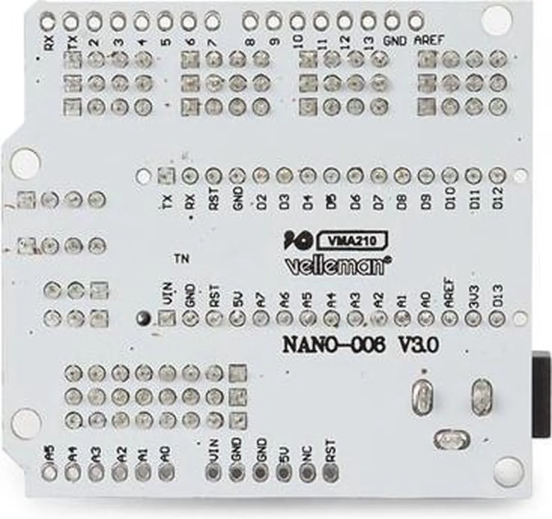 Whadda WPB210 Uitbreidingsboard Arduino Nano/Uno - Wit