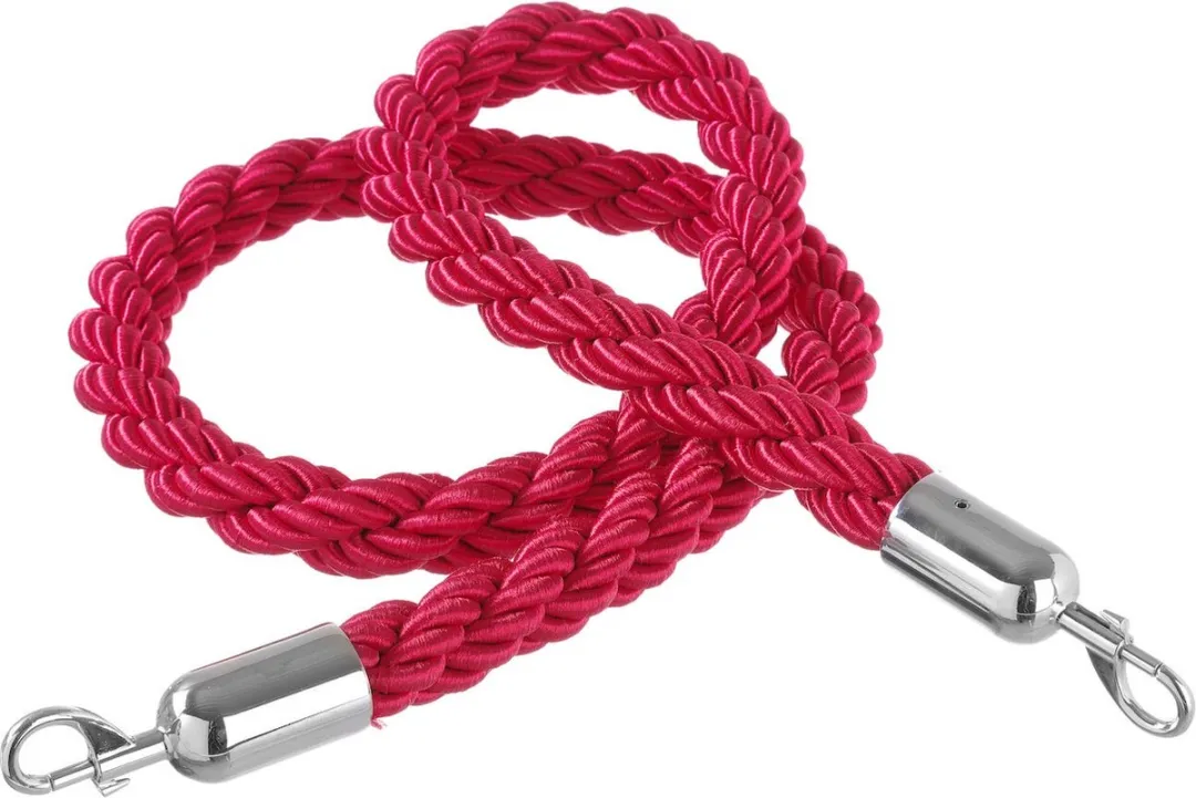 Hendi Rood Afzetkoord 1500mm - Roestvast staal