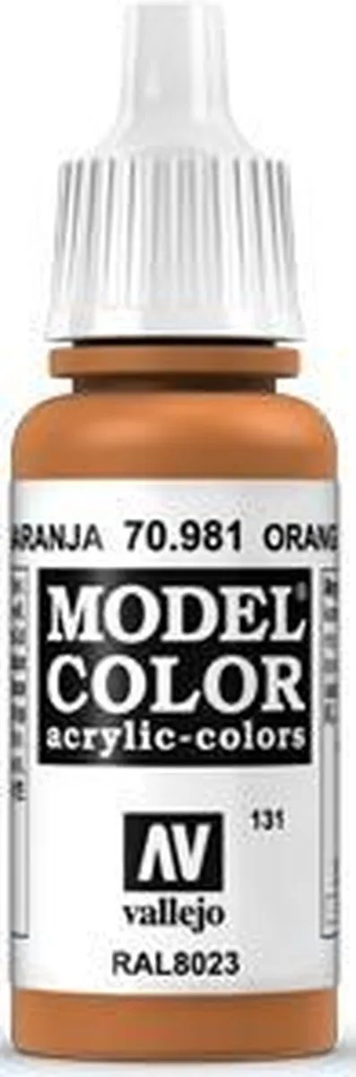 Vallejo Model Color Orange Brown Acrylverf 17ml