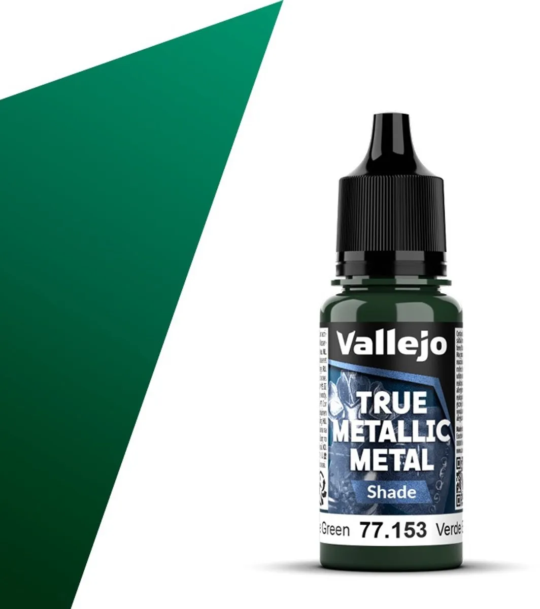 Vallejo Hobbyverf True Metallic Metal Shade Kever Groen 18ml