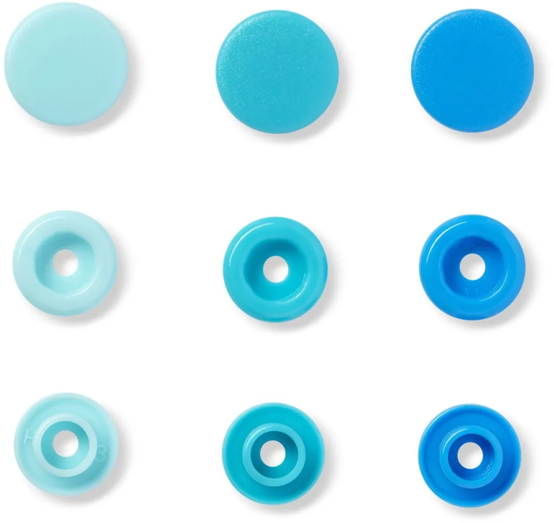 Prym Love Color Drukknoppen 12,4mm - Blauw - 30 Stuks