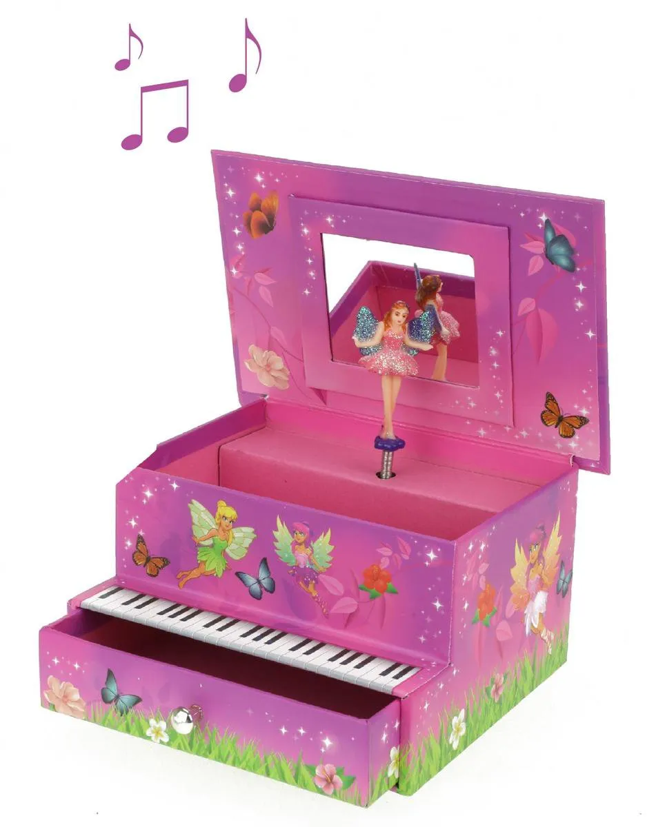Toi-Toys Muziekdoosje Pianovorm Roze