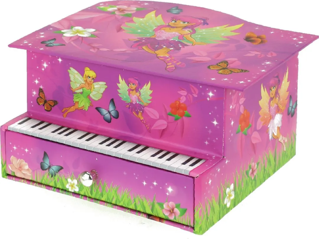 Toi-Toys Muziekdoosje Pianovorm Roze