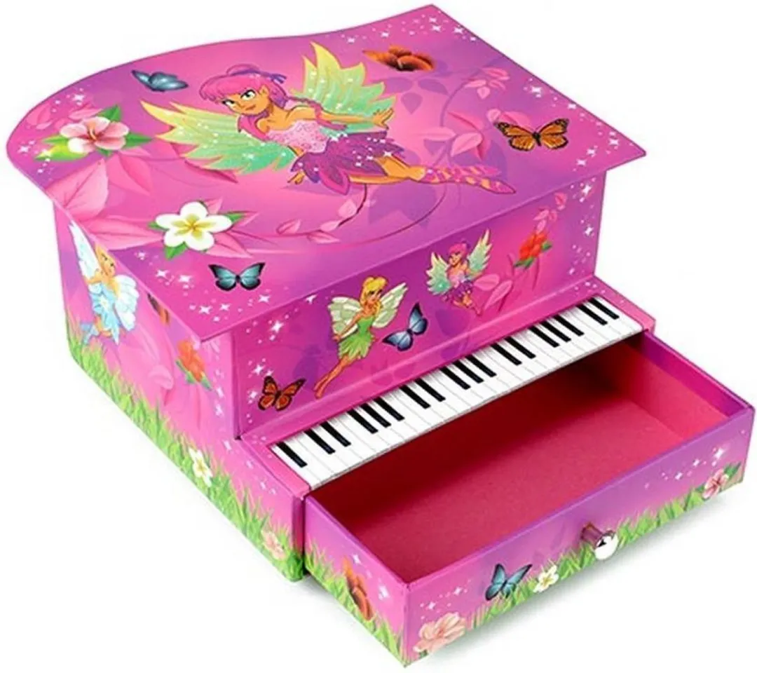 Toi-Toys Muziekdoosje Pianovorm Roze