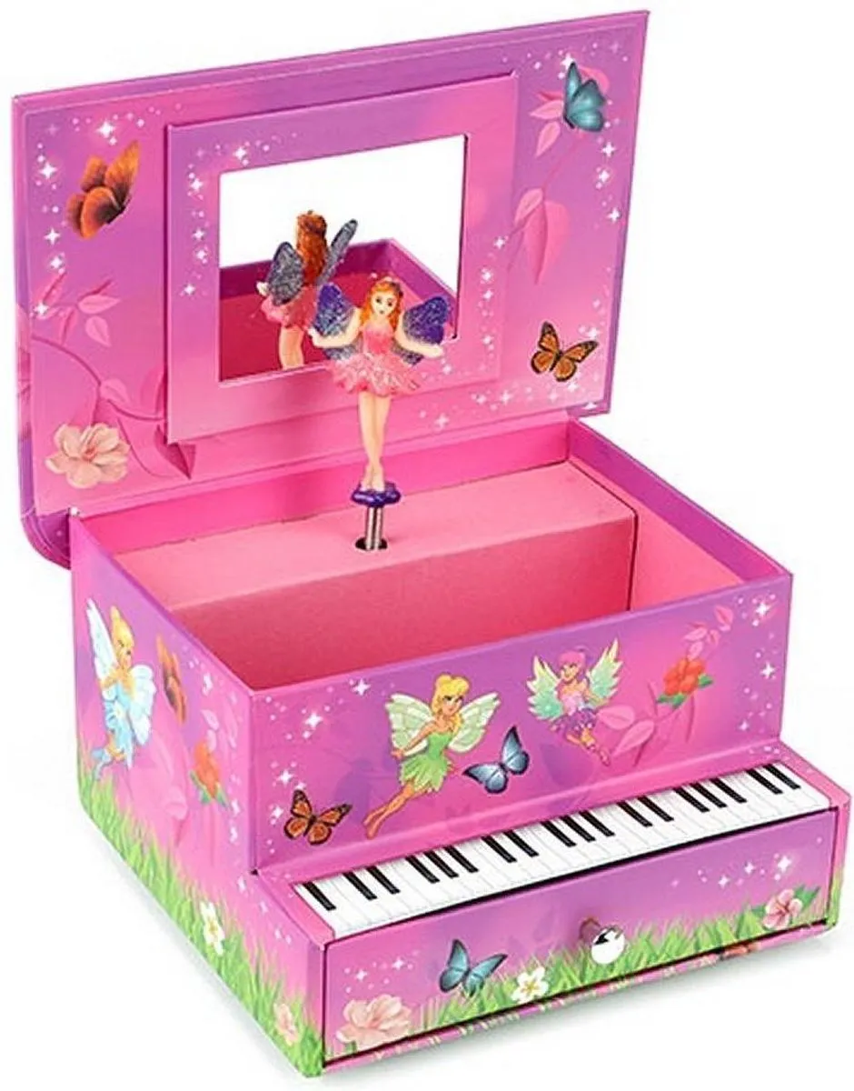 Toi-Toys Muziekdoosje Pianovorm Roze