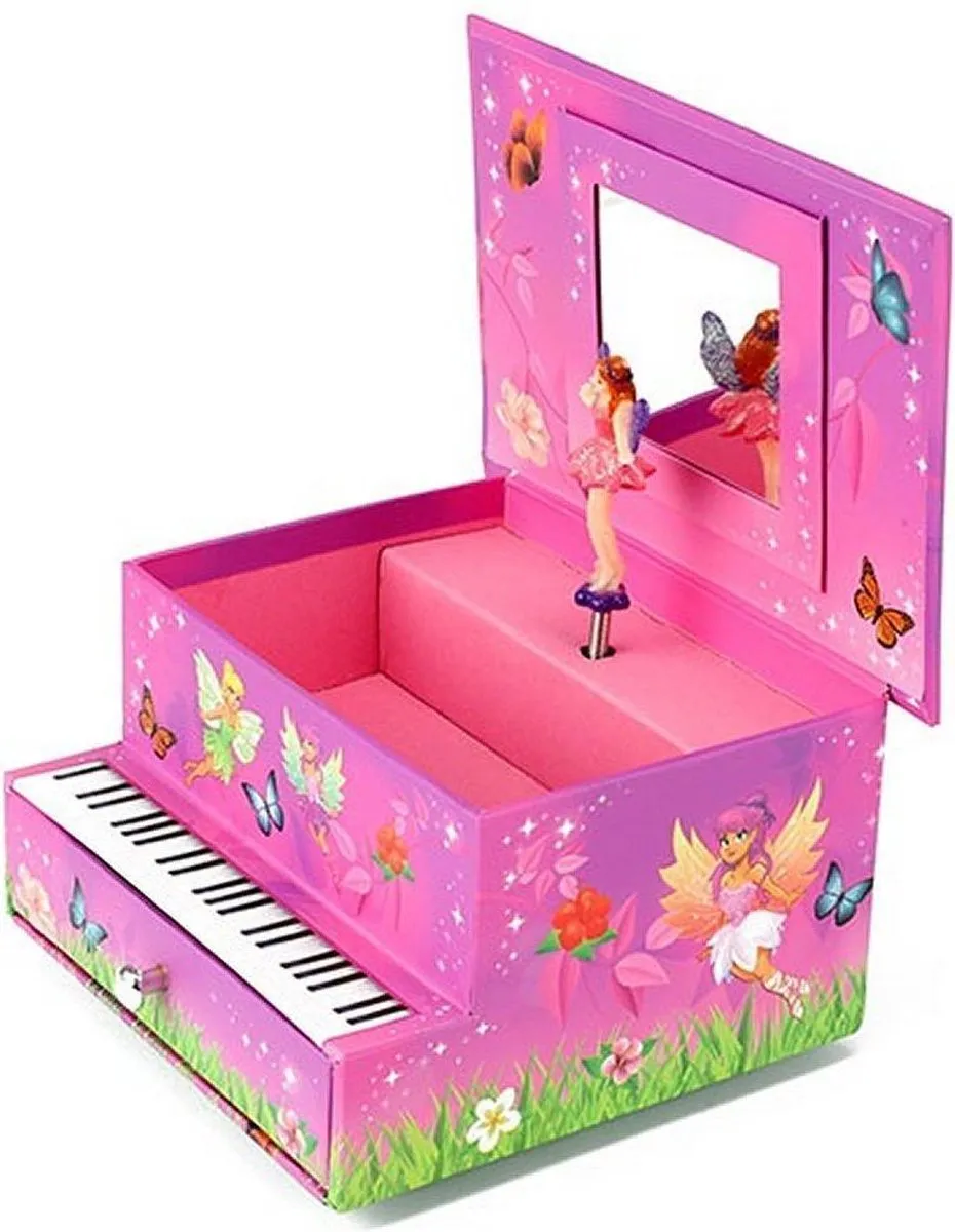 Toi-Toys Muziekdoosje Pianovorm Roze