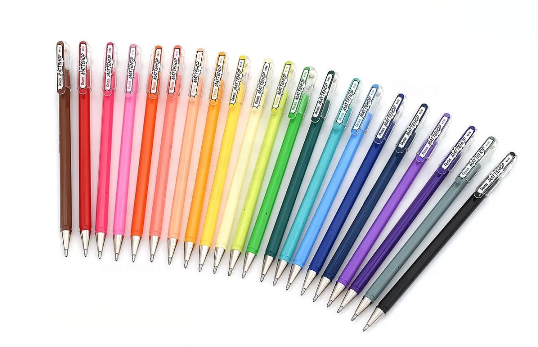 Pentel Hybrid Mattehop Gelpennen 1.0mm - 21 Stuks