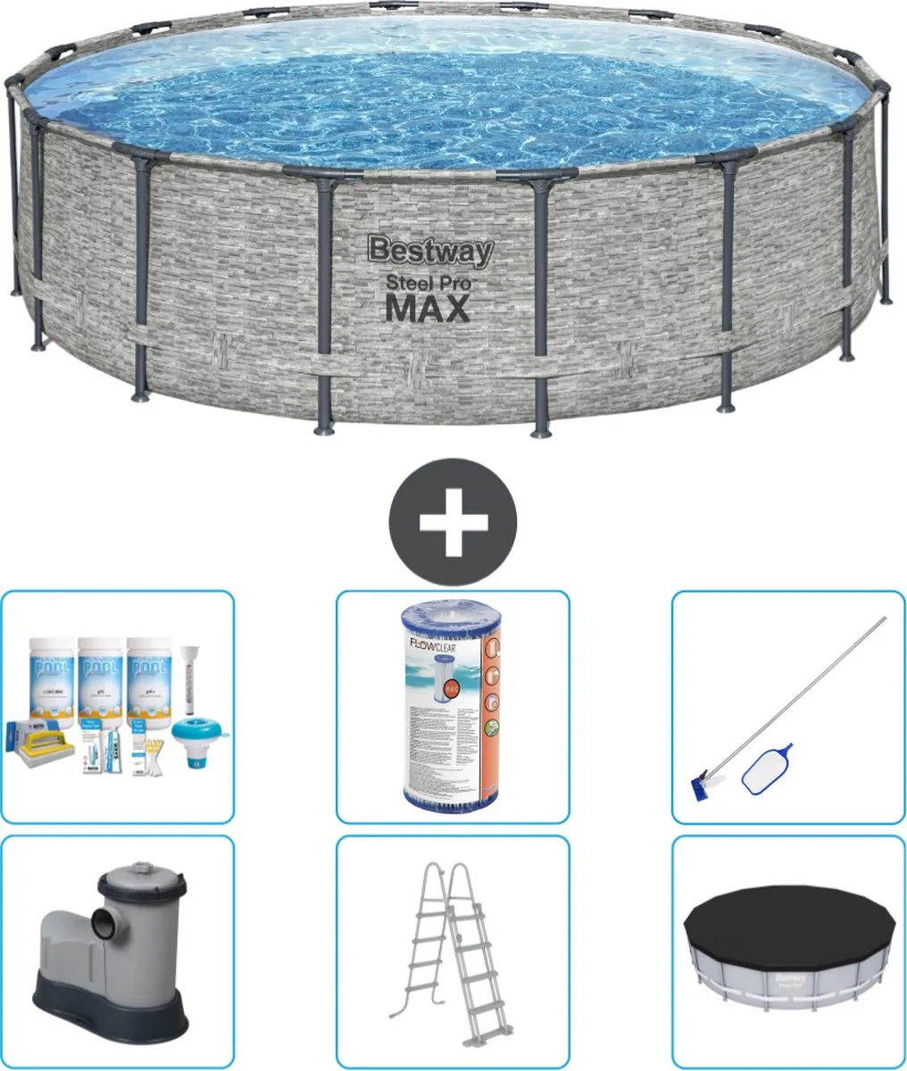 Bestway Steel Pro MAX Zwembad 488x122cm