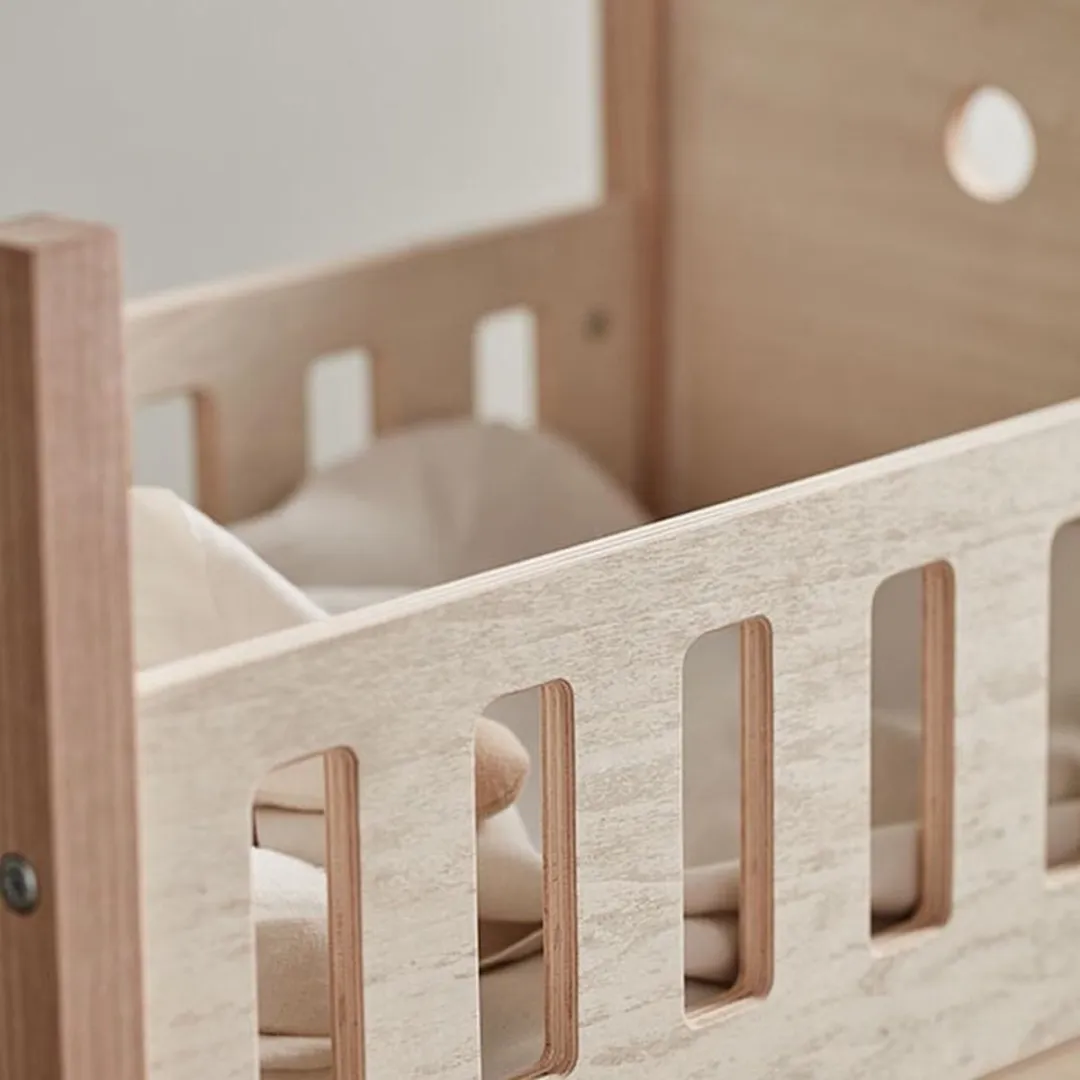 Kids Concept Poppenbed Nature 1000403 - Babypop - afbeelding 6 van 6