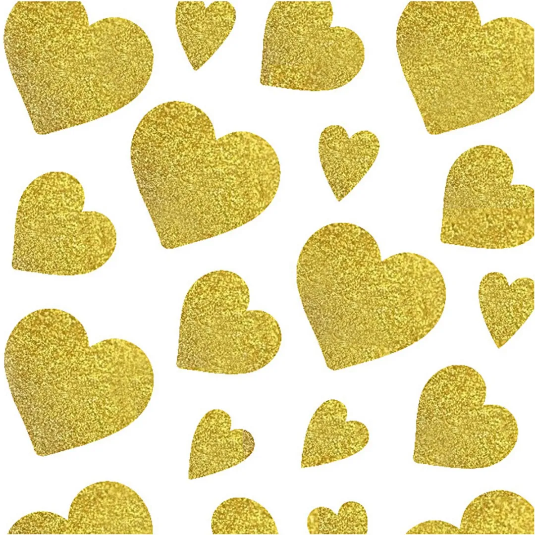 Creativ Company Creotime Glitterstickers Hartjes 84-delig - Goud
