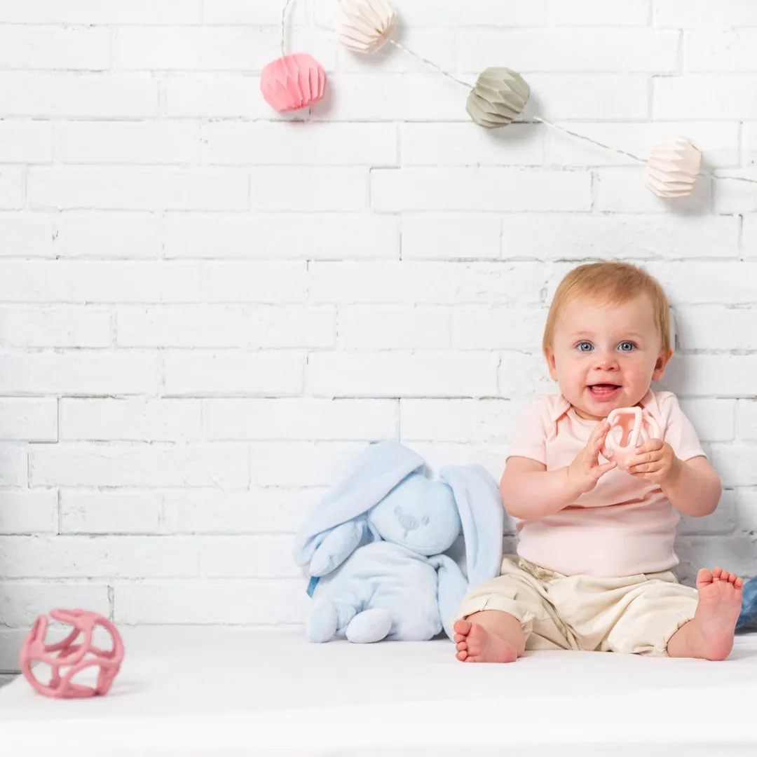 Nattou Silicone Ballen voor Baby's - Roze