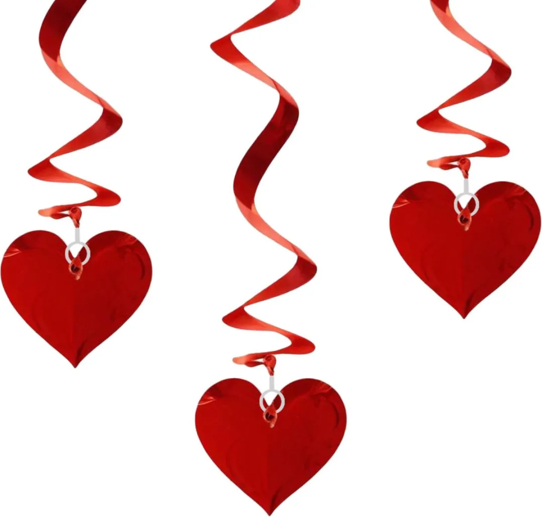 Cupitoys Valentijn Hangdecoratie Hartjes Swirls