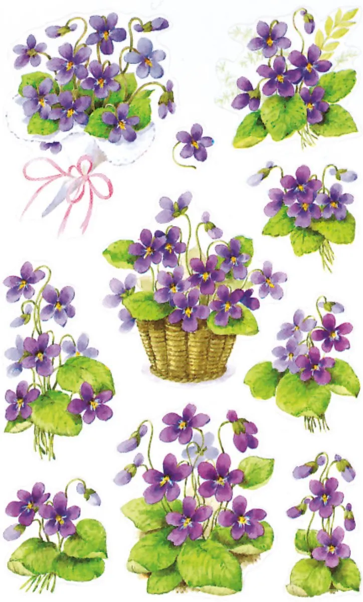 Avery Lelietjes Junior Stickers - Paars/Groen - 30 Stuks