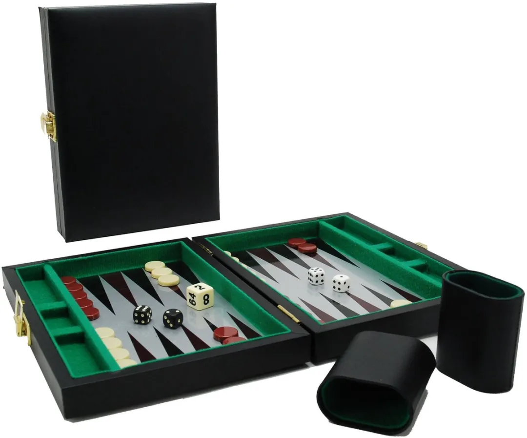 HOT Games Backgammon Koffer Magnetisch 23x17cm