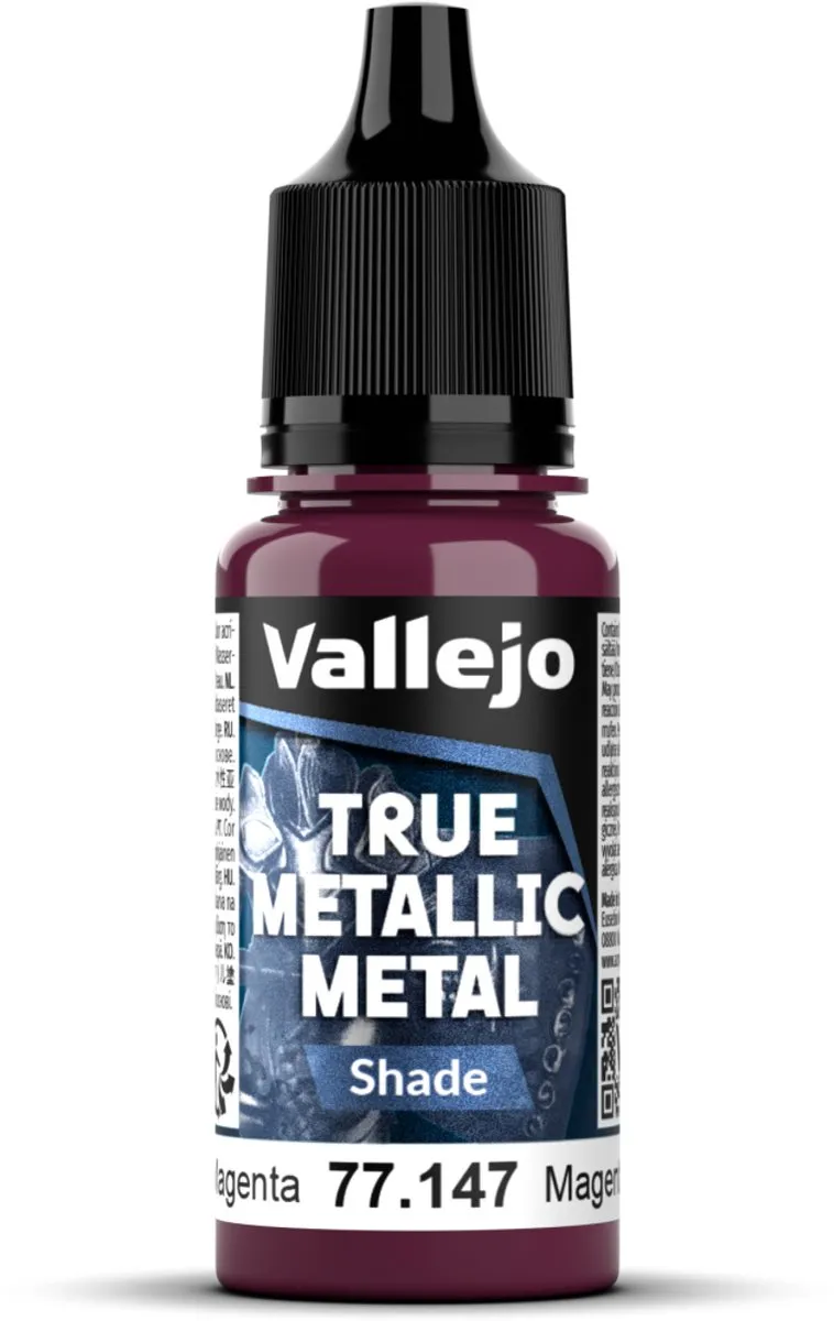 Vallejo Hobbyverf True Metallic Metal Shade Karmozijn Magenta 18ml