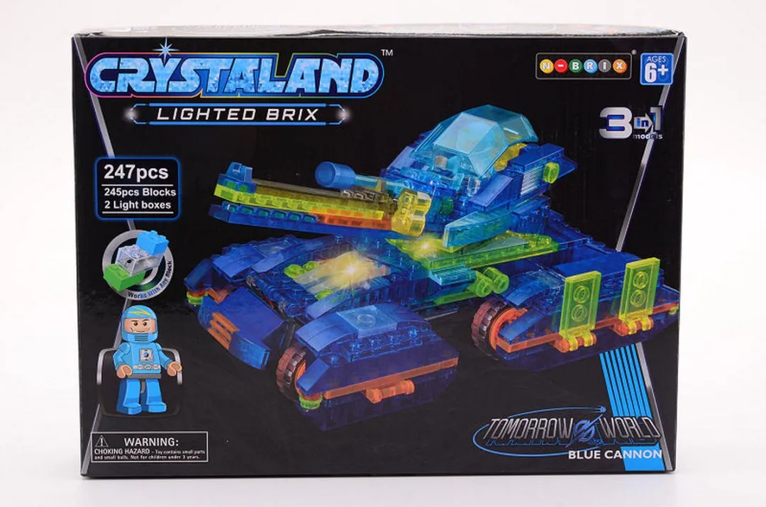 Johntoy Crystaland Blue Cannon Bouwset