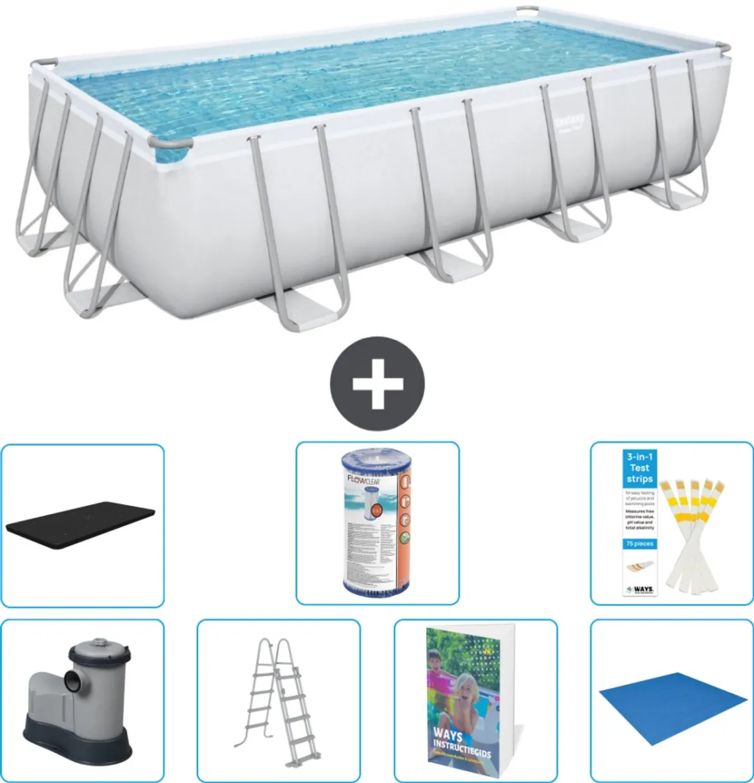 Bestway Power Steel Zwembad 549x274x122cm