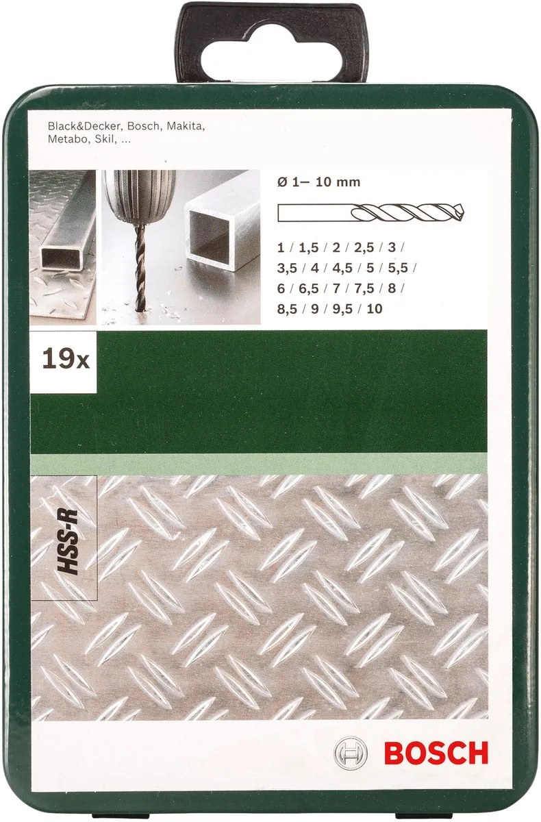 Bosch HSS-R Metaalborenset 19-delig - Metaal