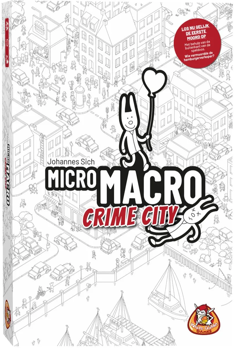 White Goblin Games MicroMacro Crime City WGG2155 Coöperatiefspel 1-4 spelers
