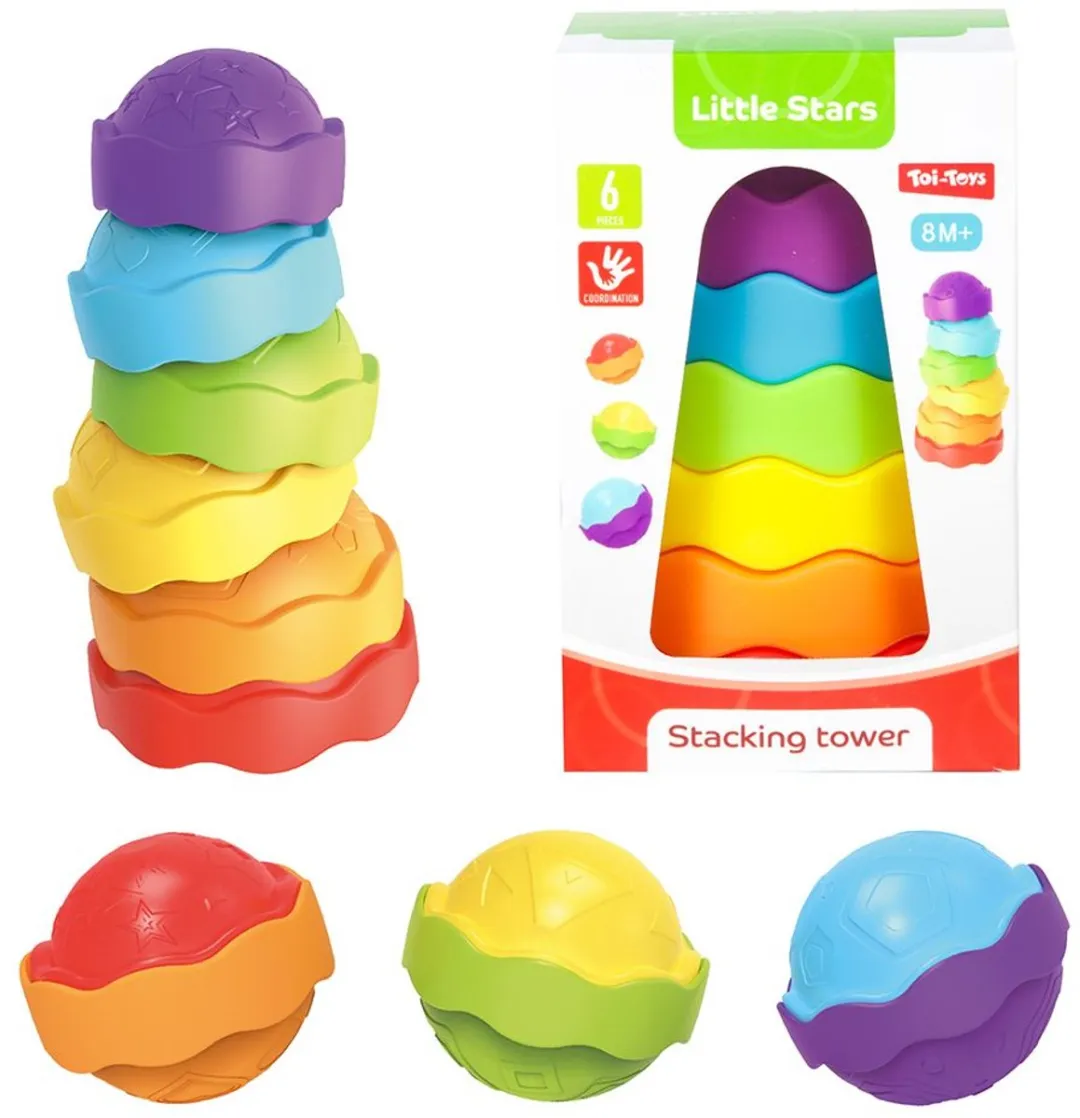 Toi-Toys Little Stars Baby Stapeltoren Cake - Multi