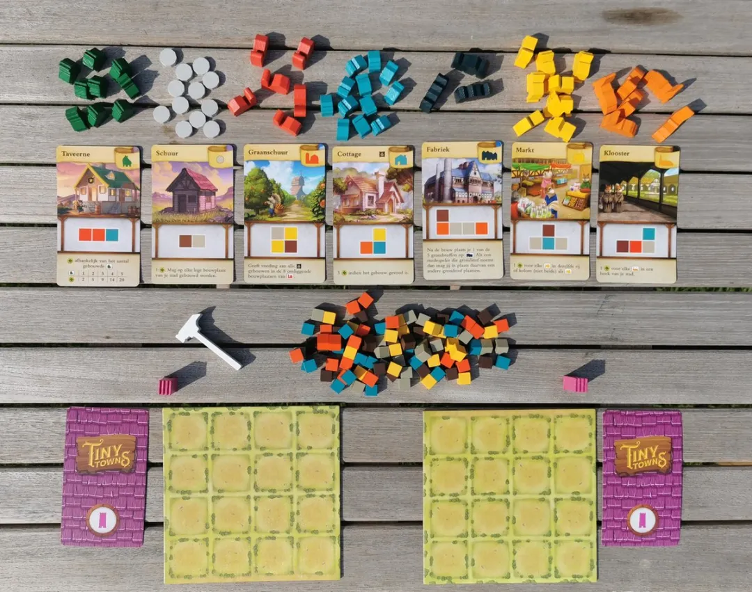 White Goblin Games Tiny Towns Familiespel WGG1955 - 1-6 Spelers