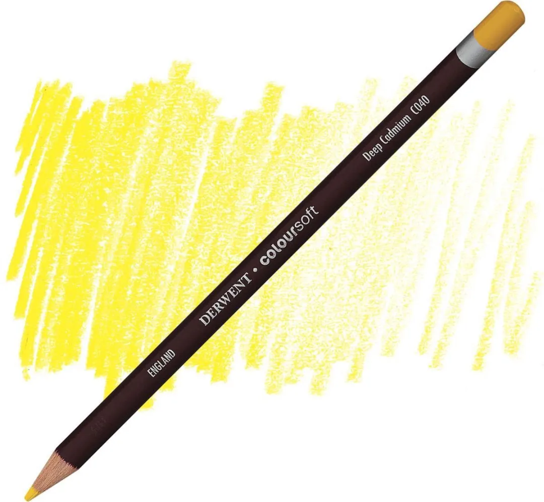 Derwent Coloursoft Potlood Deep Cadmium C040