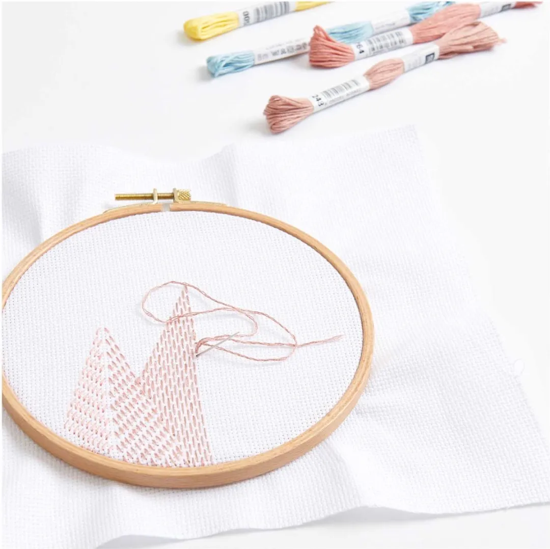 Rico Design Sashiko Landschap Borduurpakket
