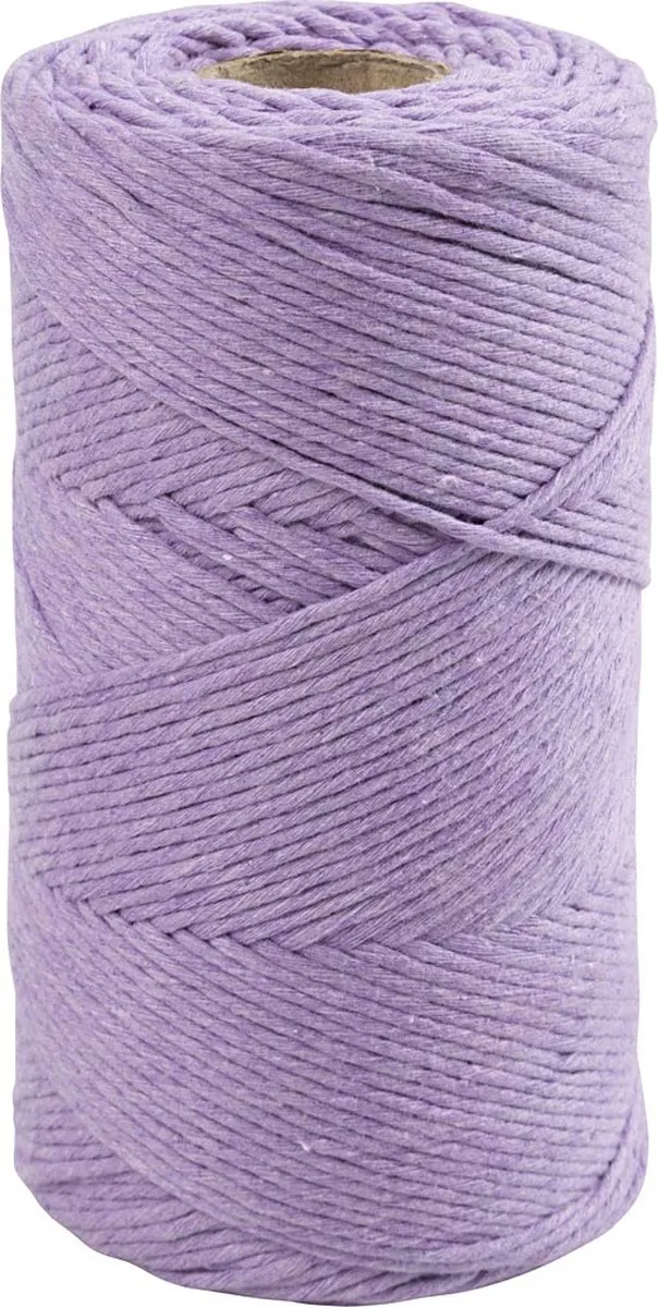 Creativ Company Macramé Koord 2mm - 198m - Paars
