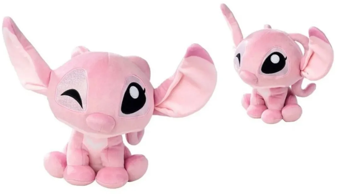 Disney Stitch & Angel Knuffel - Blauw Roze - 3 Stuks