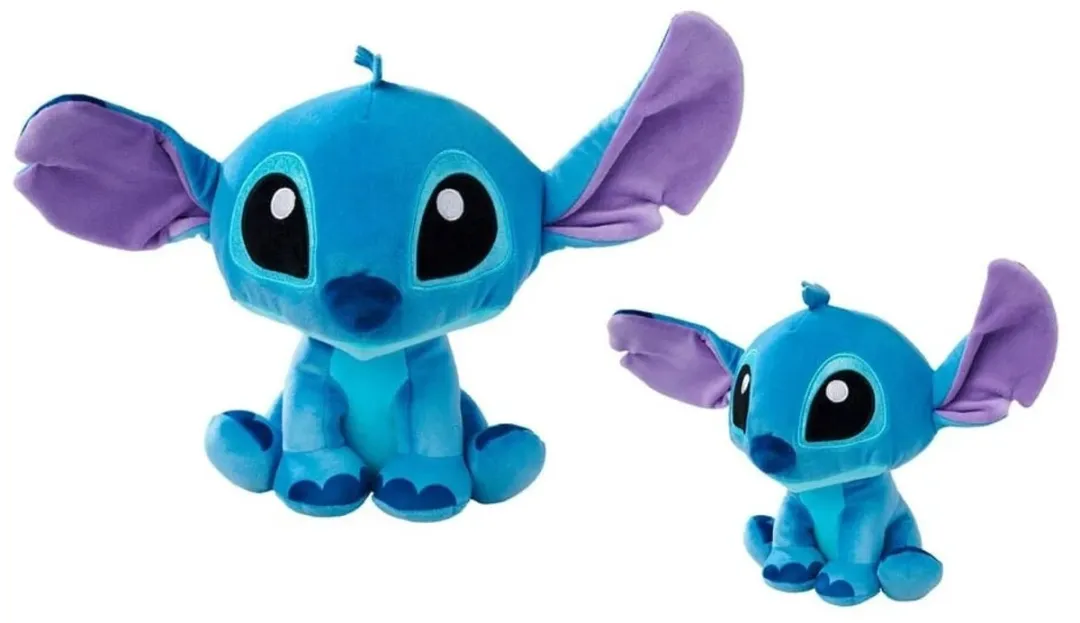Disney Stitch & Angel Knuffel - Blauw Roze - 3 Stuks