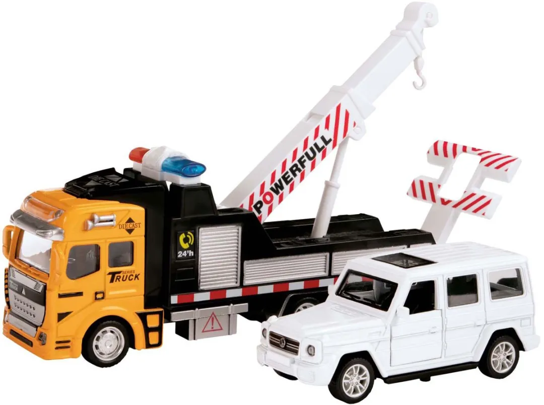 Toi-Toys Metalen Takel Sleepwagen met Auto 24087A